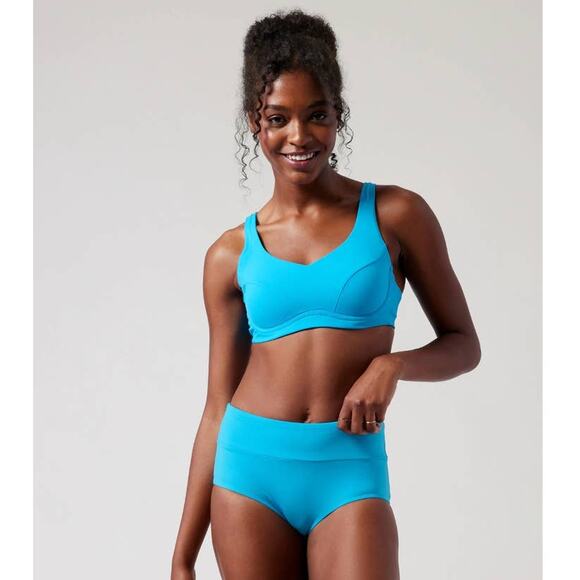 NWT Athleta Bondi Bra Cup Bikini Top - 34 B/C - santorini blue - 34 B/C - Picture 1 of 3